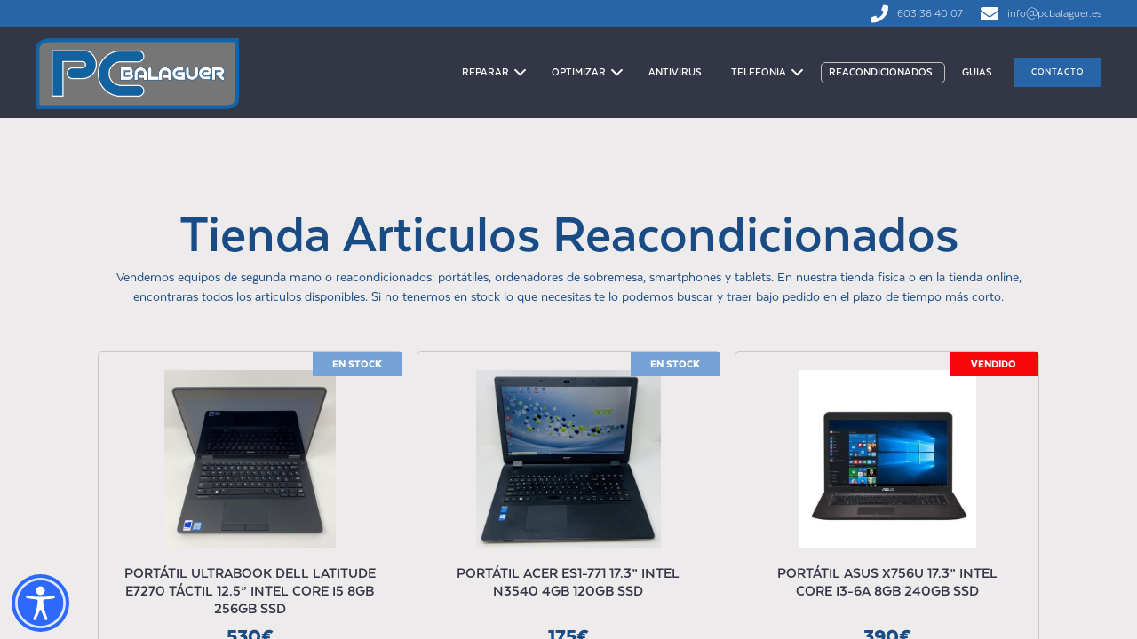 Pagina negozio del sito PC Balaguer